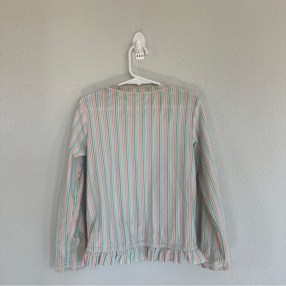 Ruffle Butts UPF50+ Long Sleeve Ruffled Rash Guard Size 6 - Picture 6 of 6